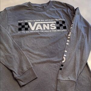 Vans Off The Wall Gray Long Sleeve Tee